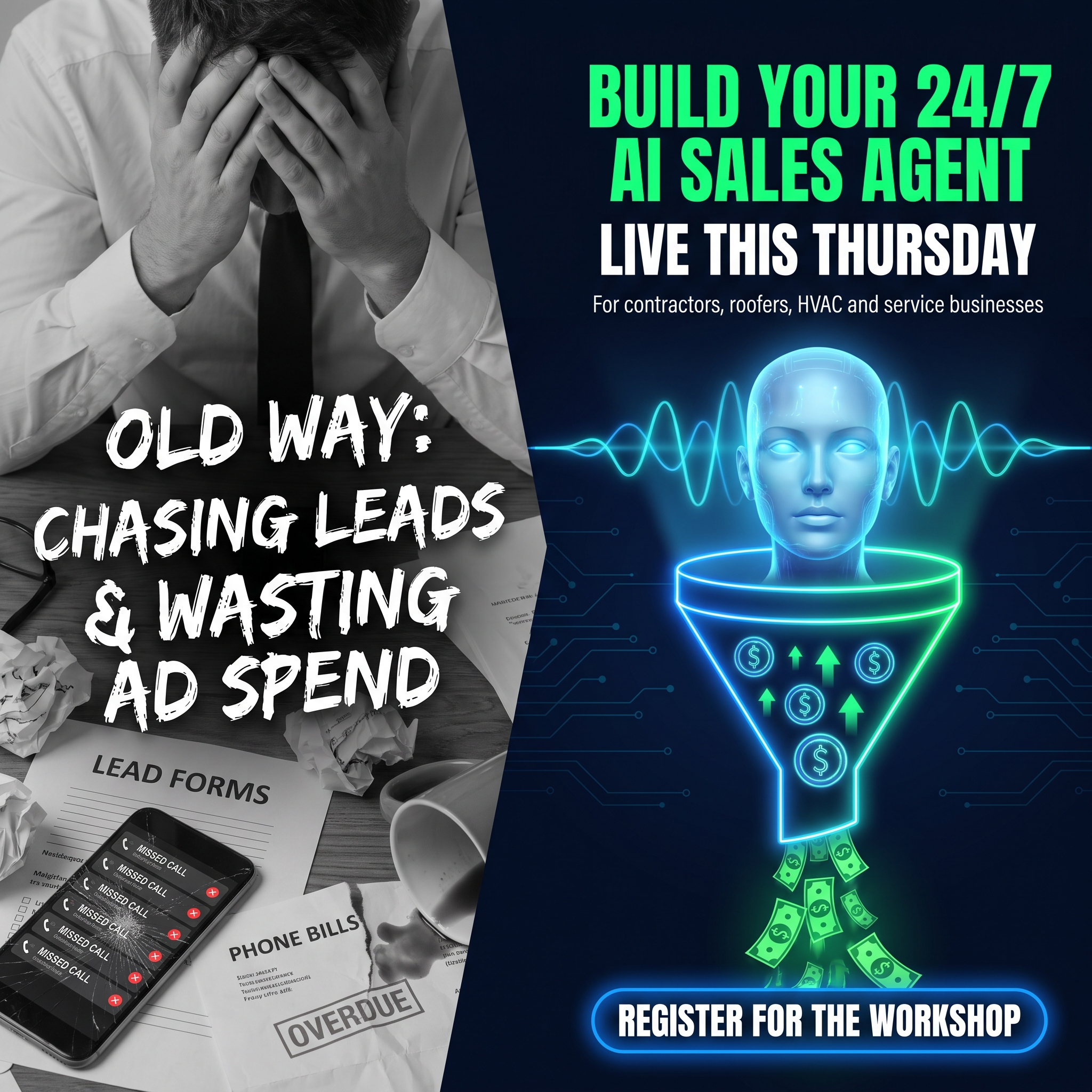 The old way versus AI - stop letting leads go cold